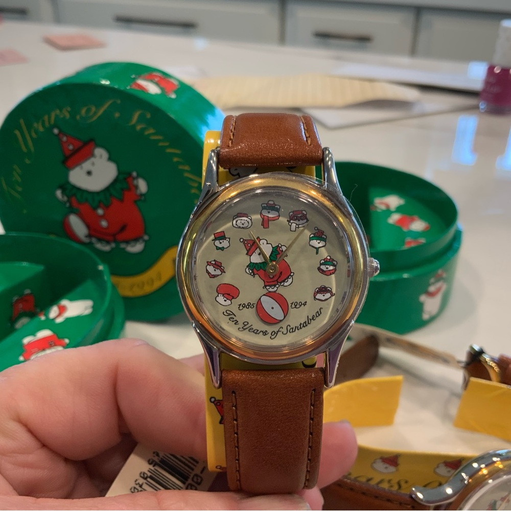 Fossil Santa bear anniversary watch 1985- 1994